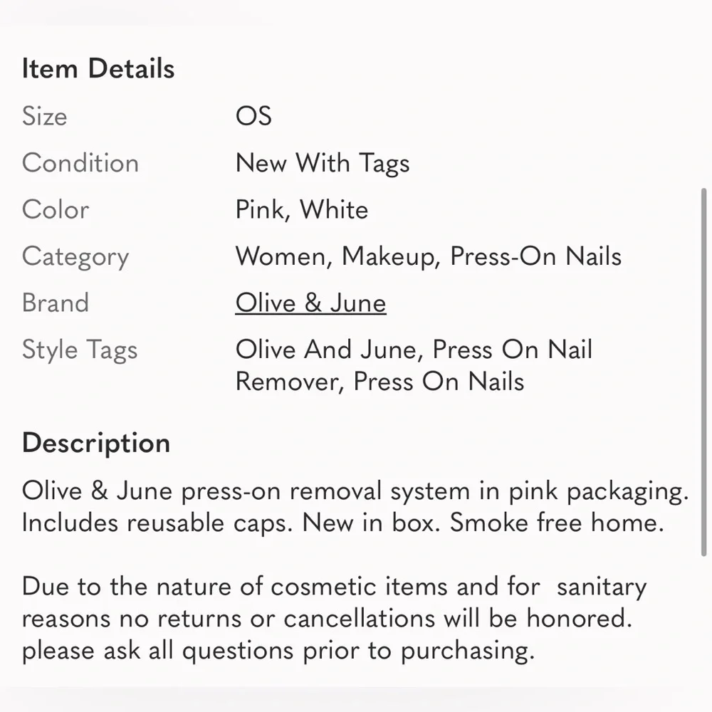 Olive &‎ June Bye-Bye Press-Ons Removal System
